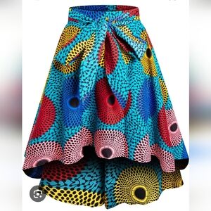 Colorful Patterned Women's Skirt